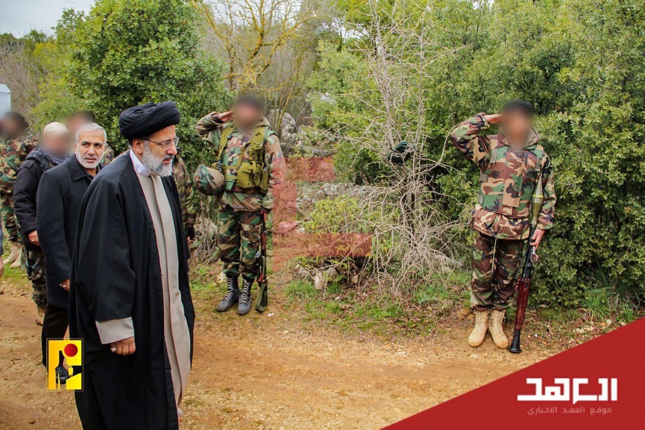 تصاویر کمتر دیده شده از شهید ابراهیم رئیسی  از پایگاه حزب الله در جنوب لبنان
