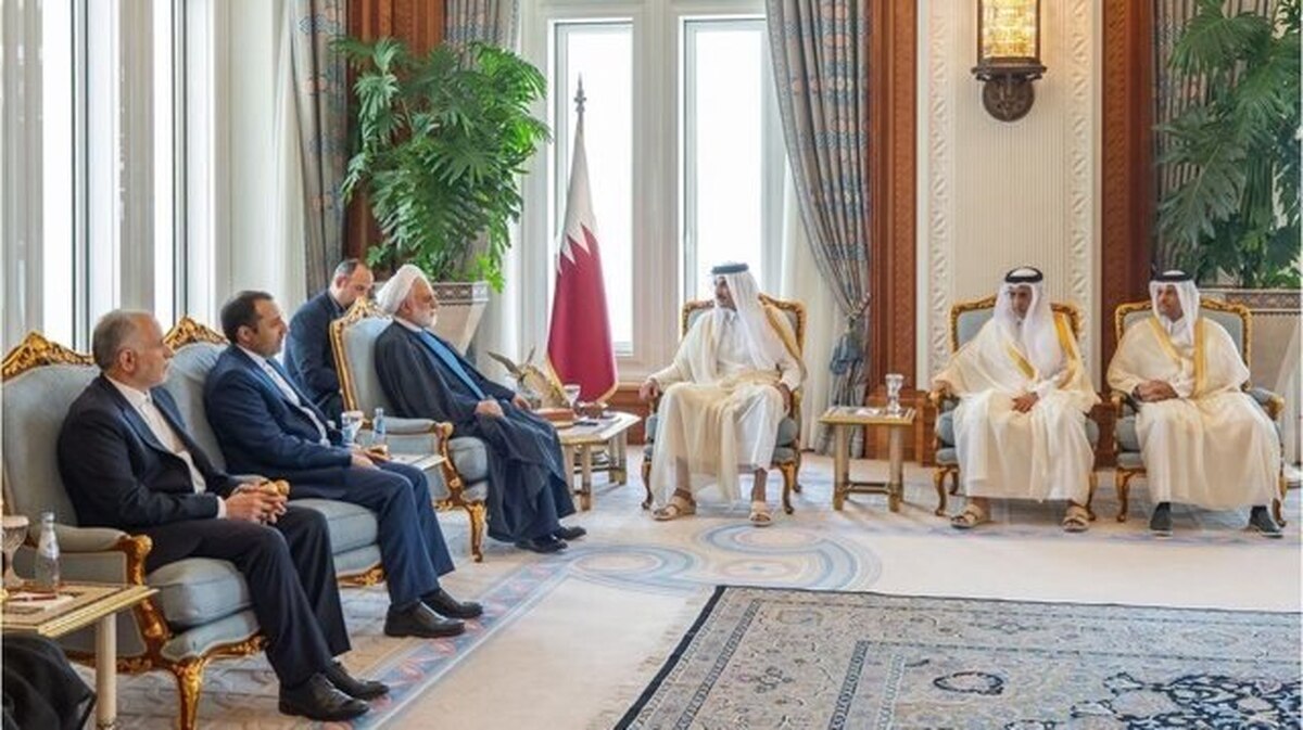 رییس قوه قضاییه با امیر قطر دیدار کرد