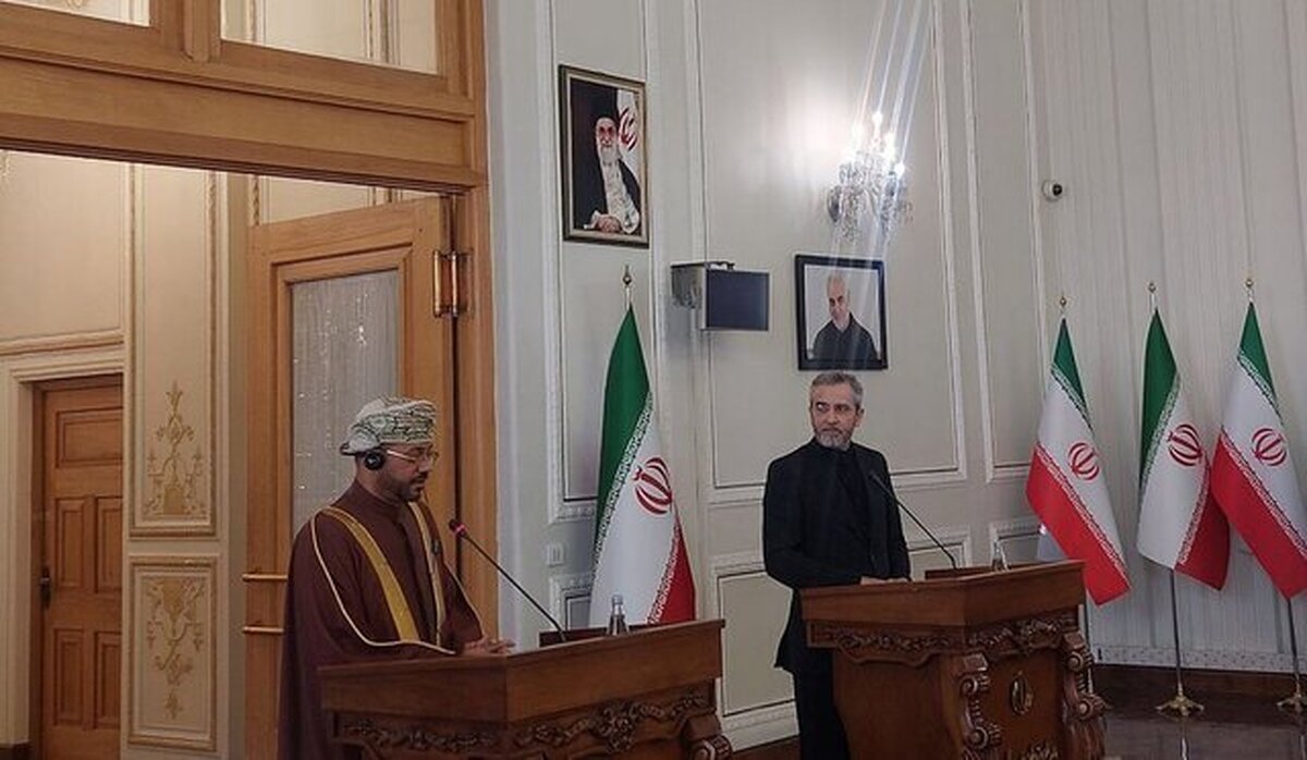 وزیر خارجه عمان: برای همدردی و ادامه رایزنی‌ها بین دو کشور به تهران سفر کرده‌ام/ باقری: اراده ما بر این است که هیچ گسستی در پیوند دوستانه با همسایگان وجود نداشته باشد