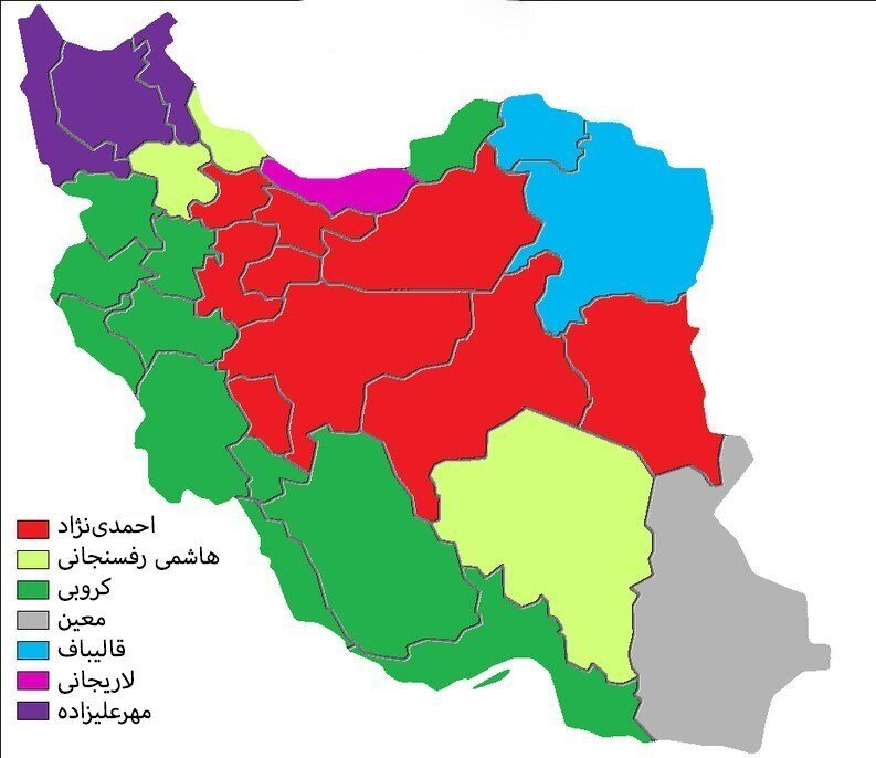 آمار جالب از رأی احمدی نژاد، هاشمی، قالیباف و کروبی در انتخابات ۸۴ / رأی پزشکیان در چند استان بیشتر از آراء جلیلی بود؟