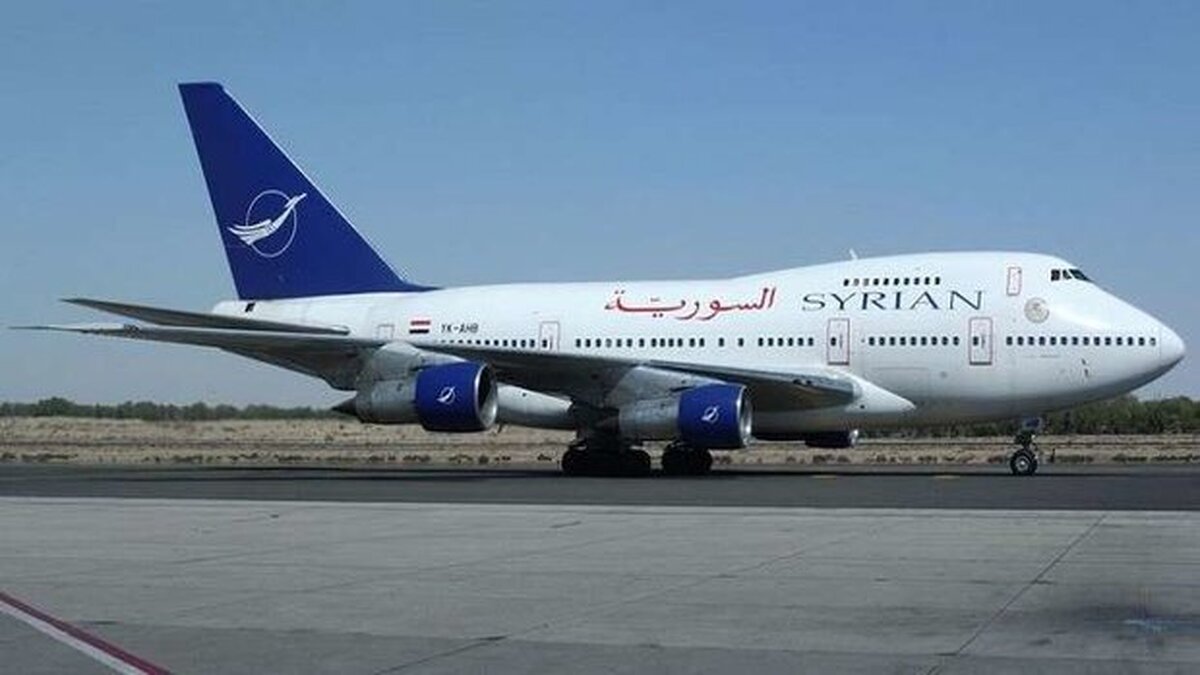 هواپیمای تجاری سوریه بعد از ۱۲ سال در ریاض به زمین نشست